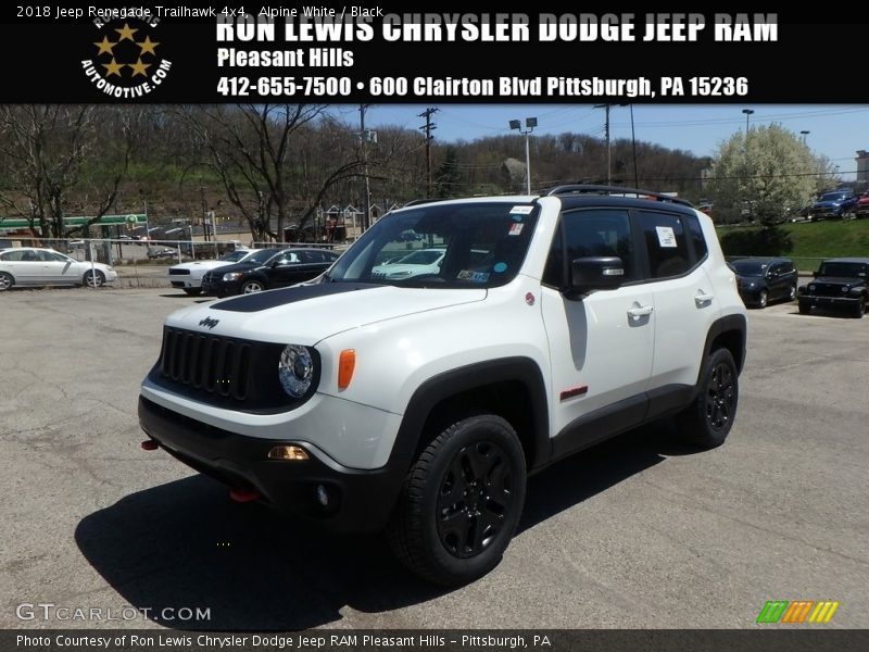 Alpine White / Black 2018 Jeep Renegade Trailhawk 4x4