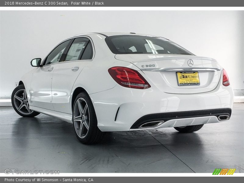 Polar White / Black 2018 Mercedes-Benz C 300 Sedan