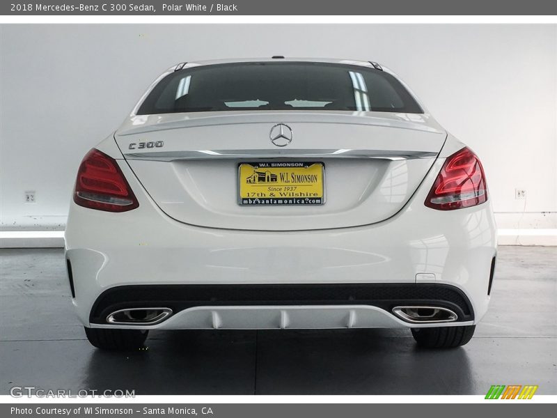 Polar White / Black 2018 Mercedes-Benz C 300 Sedan