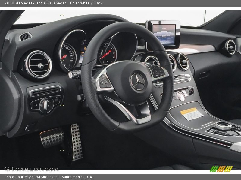 Polar White / Black 2018 Mercedes-Benz C 300 Sedan
