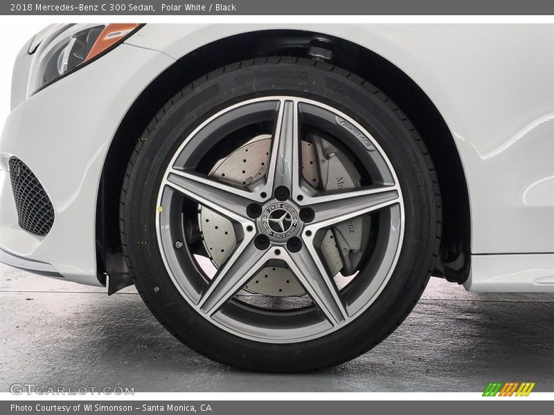 Polar White / Black 2018 Mercedes-Benz C 300 Sedan
