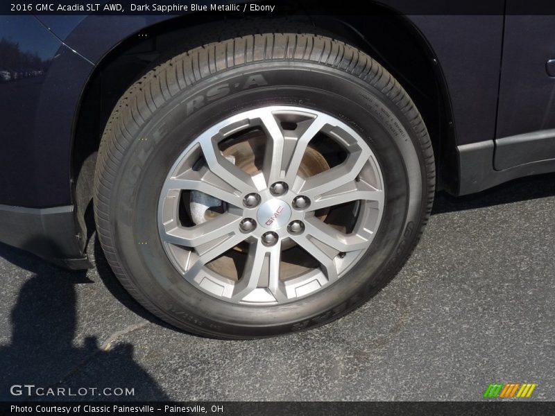 Dark Sapphire Blue Metallic / Ebony 2016 GMC Acadia SLT AWD