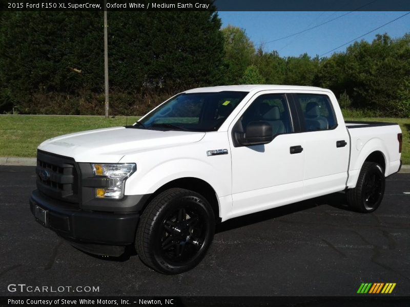 Oxford White / Medium Earth Gray 2015 Ford F150 XL SuperCrew