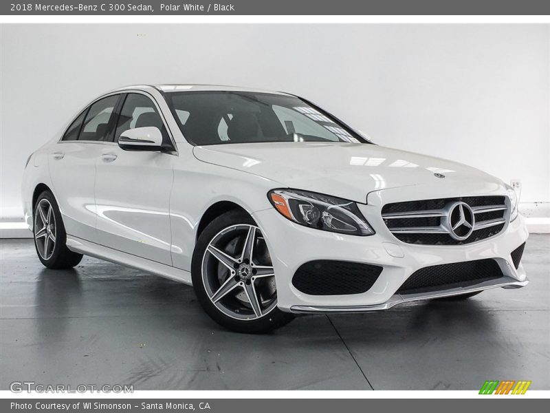 Polar White / Black 2018 Mercedes-Benz C 300 Sedan