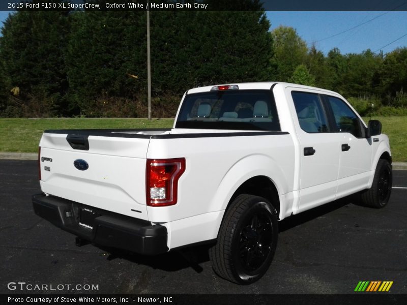 Oxford White / Medium Earth Gray 2015 Ford F150 XL SuperCrew
