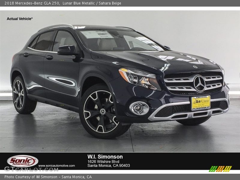 Lunar Blue Metallic / Sahara Beige 2018 Mercedes-Benz GLA 250