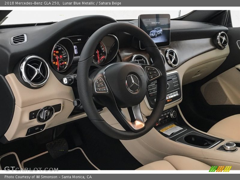 Lunar Blue Metallic / Sahara Beige 2018 Mercedes-Benz GLA 250