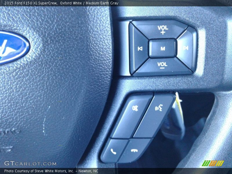 Oxford White / Medium Earth Gray 2015 Ford F150 XL SuperCrew