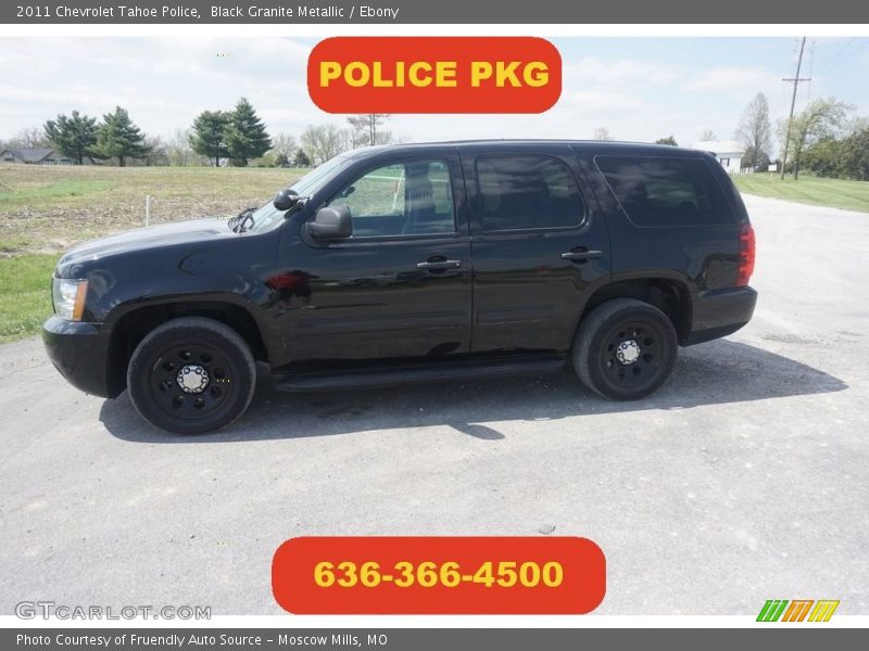 Black Granite Metallic / Ebony 2011 Chevrolet Tahoe Police