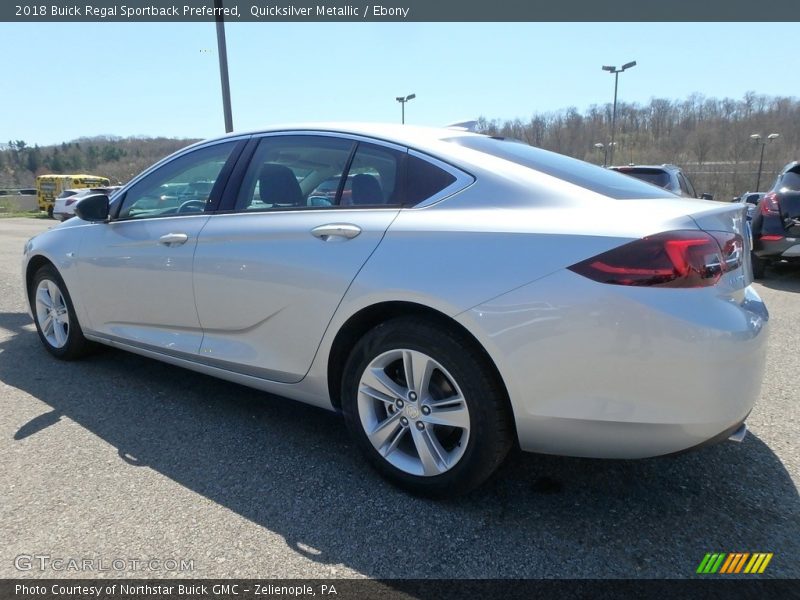 Quicksilver Metallic / Ebony 2018 Buick Regal Sportback Preferred