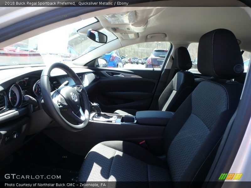 Quicksilver Metallic / Ebony 2018 Buick Regal Sportback Preferred
