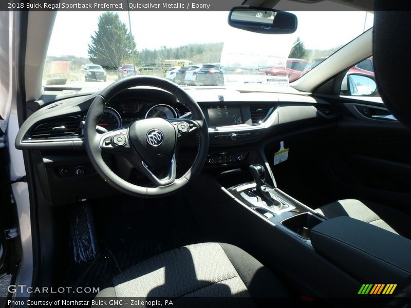 Quicksilver Metallic / Ebony 2018 Buick Regal Sportback Preferred