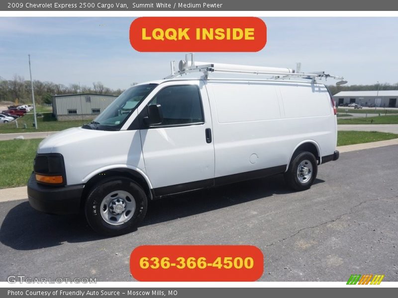 Summit White / Medium Pewter 2009 Chevrolet Express 2500 Cargo Van