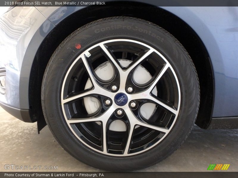 Blue Metallic / Charcoal Black 2018 Ford Focus SEL Hatch