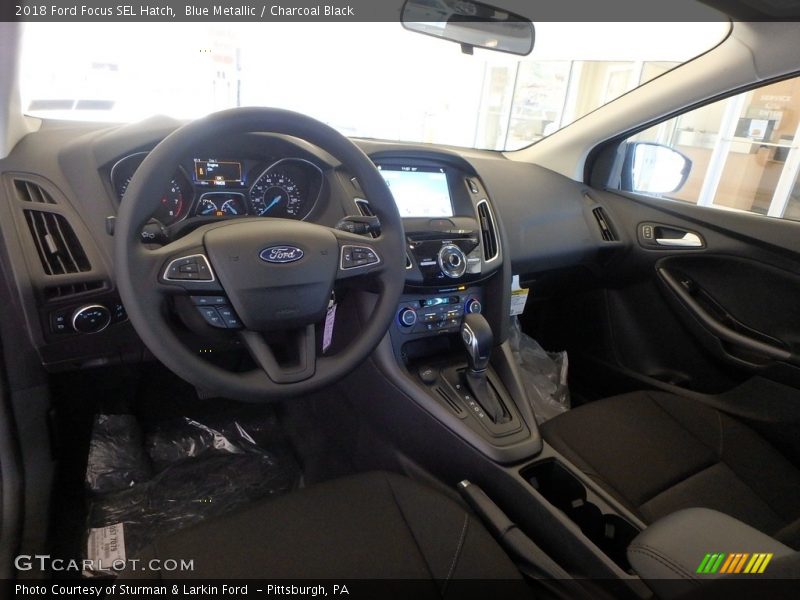 Blue Metallic / Charcoal Black 2018 Ford Focus SEL Hatch