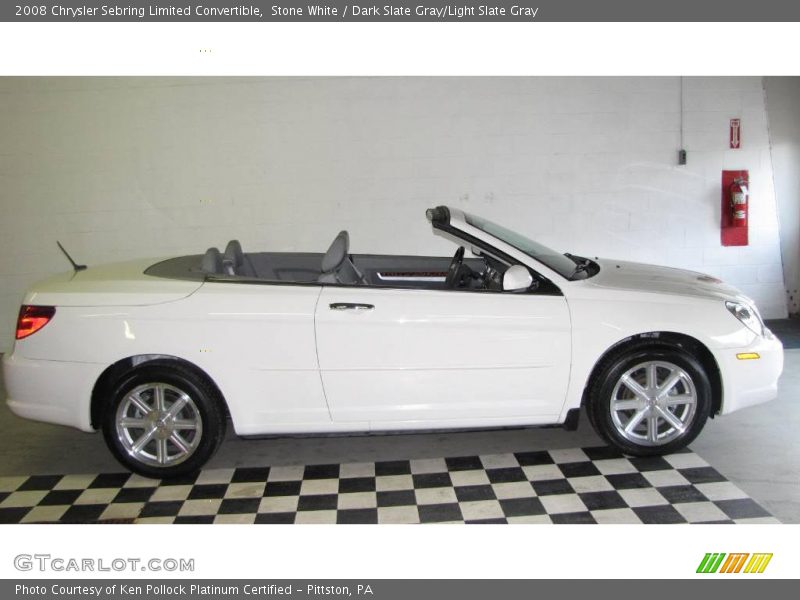 Stone White / Dark Slate Gray/Light Slate Gray 2008 Chrysler Sebring Limited Convertible