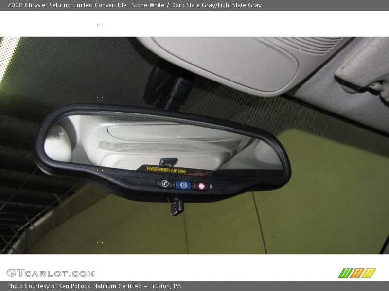 Stone White / Dark Slate Gray/Light Slate Gray 2008 Chrysler Sebring Limited Convertible