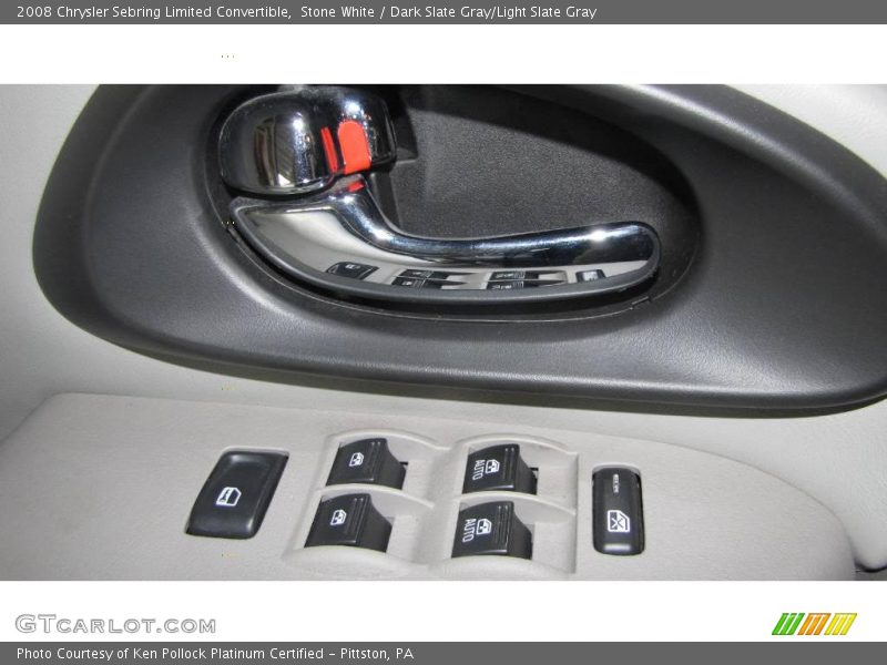 Stone White / Dark Slate Gray/Light Slate Gray 2008 Chrysler Sebring Limited Convertible