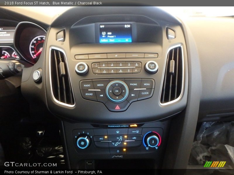 Blue Metallic / Charcoal Black 2018 Ford Focus ST Hatch