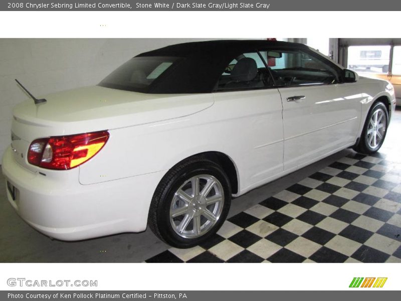 Stone White / Dark Slate Gray/Light Slate Gray 2008 Chrysler Sebring Limited Convertible