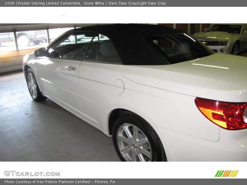 Stone White / Dark Slate Gray/Light Slate Gray 2008 Chrysler Sebring Limited Convertible