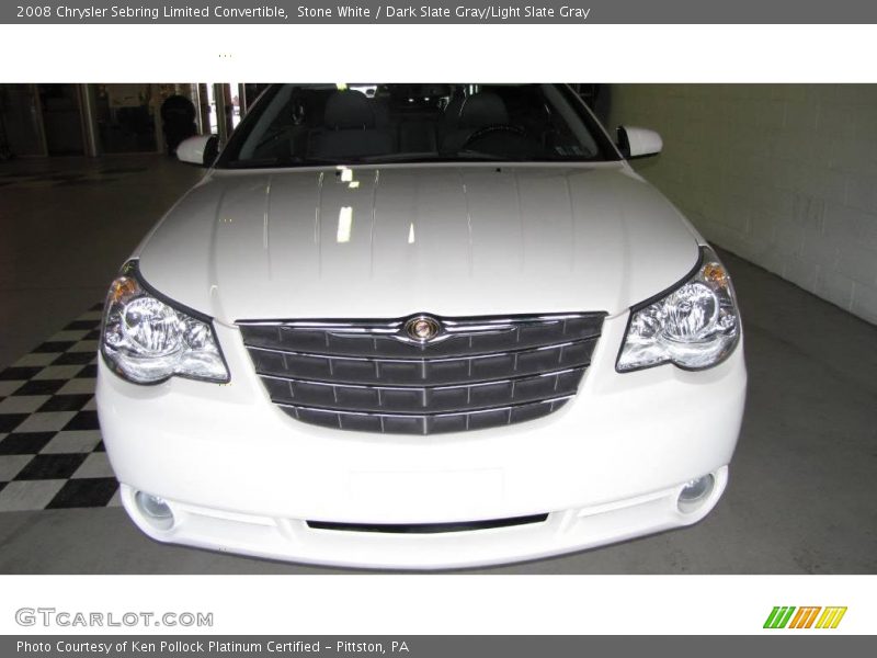 Stone White / Dark Slate Gray/Light Slate Gray 2008 Chrysler Sebring Limited Convertible