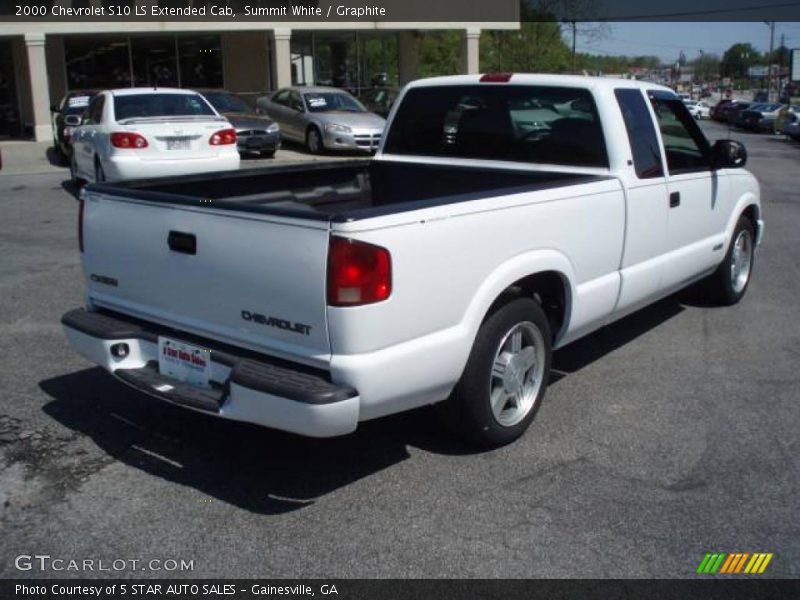 Summit White / Graphite 2000 Chevrolet S10 LS Extended Cab