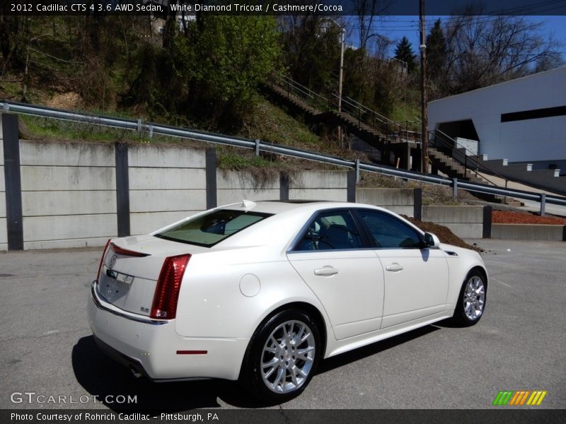 White Diamond Tricoat / Cashmere/Cocoa 2012 Cadillac CTS 4 3.6 AWD Sedan