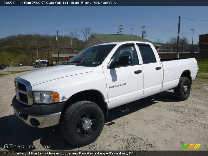 Bright White / Dark Slate Gray 2005 Dodge Ram 2500 ST Quad Cab 4x4