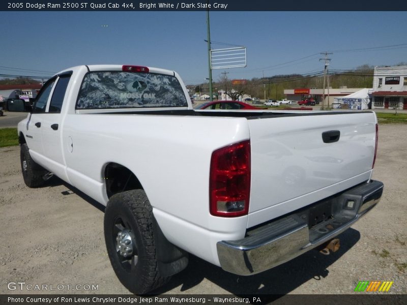 Bright White / Dark Slate Gray 2005 Dodge Ram 2500 ST Quad Cab 4x4