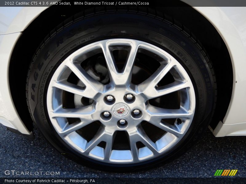 White Diamond Tricoat / Cashmere/Cocoa 2012 Cadillac CTS 4 3.6 AWD Sedan