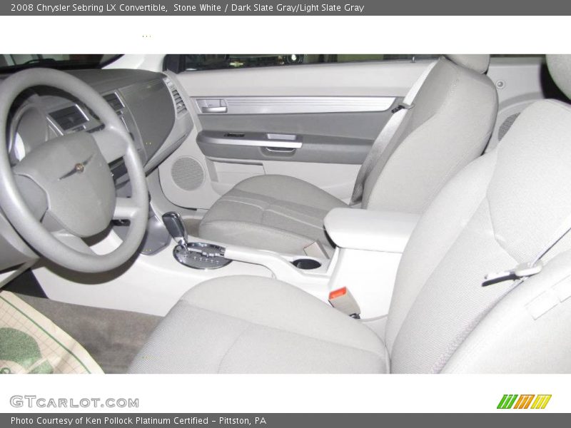 Stone White / Dark Slate Gray/Light Slate Gray 2008 Chrysler Sebring LX Convertible