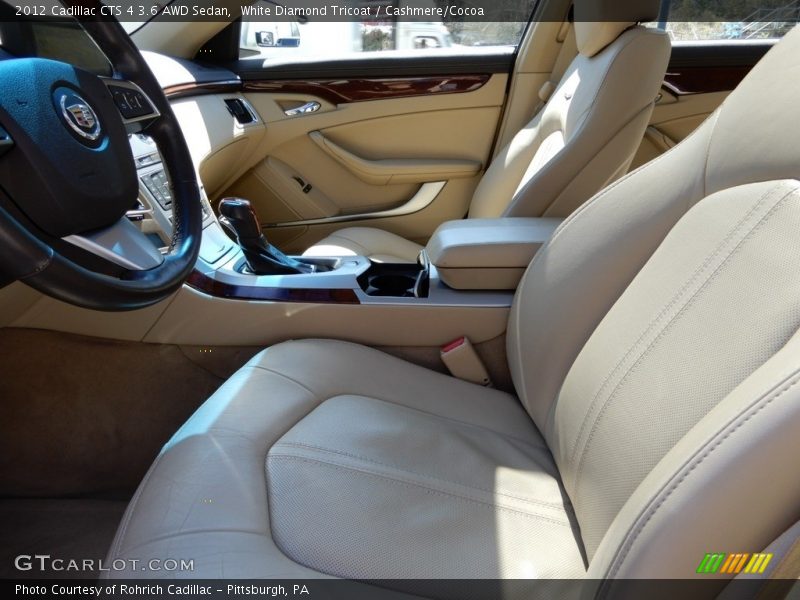 White Diamond Tricoat / Cashmere/Cocoa 2012 Cadillac CTS 4 3.6 AWD Sedan