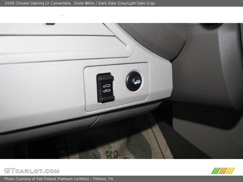 Stone White / Dark Slate Gray/Light Slate Gray 2008 Chrysler Sebring LX Convertible