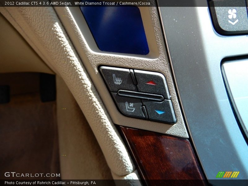 White Diamond Tricoat / Cashmere/Cocoa 2012 Cadillac CTS 4 3.6 AWD Sedan