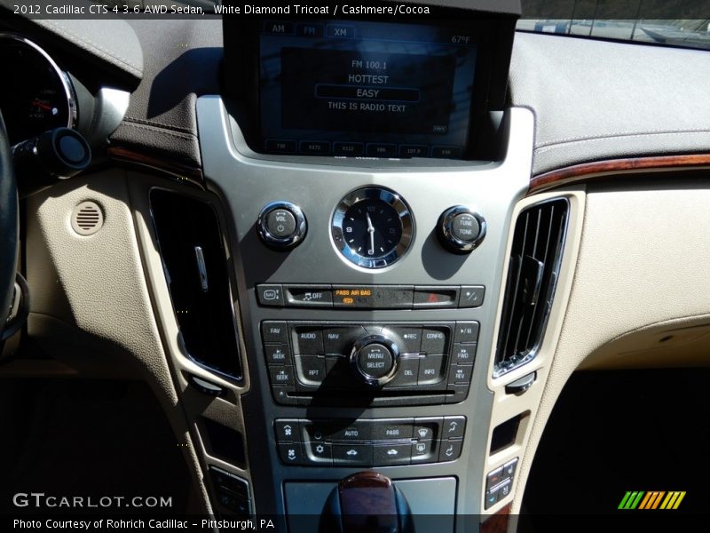 White Diamond Tricoat / Cashmere/Cocoa 2012 Cadillac CTS 4 3.6 AWD Sedan