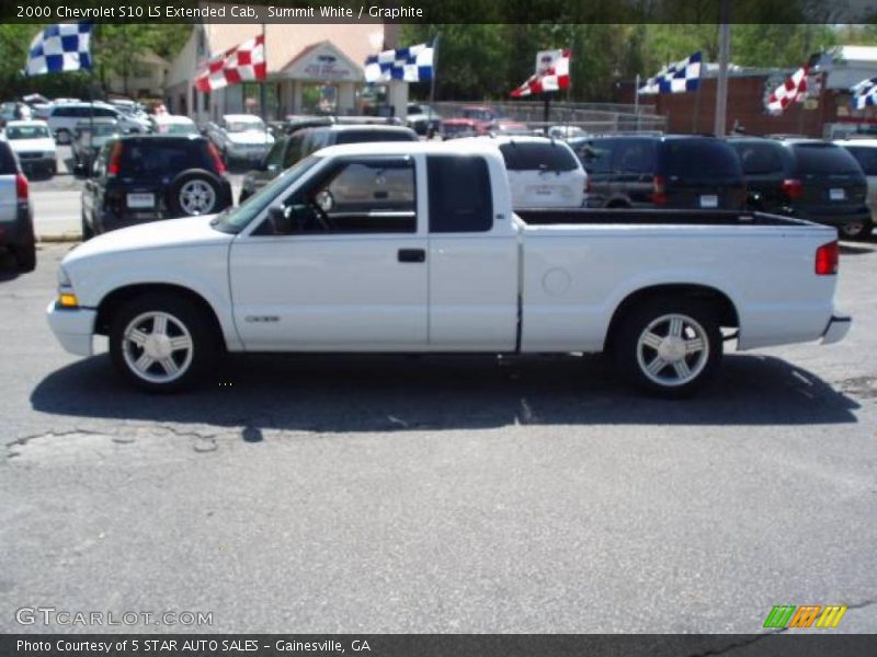 Summit White / Graphite 2000 Chevrolet S10 LS Extended Cab