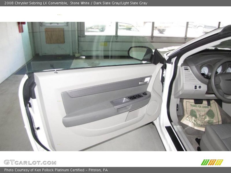 Stone White / Dark Slate Gray/Light Slate Gray 2008 Chrysler Sebring LX Convertible