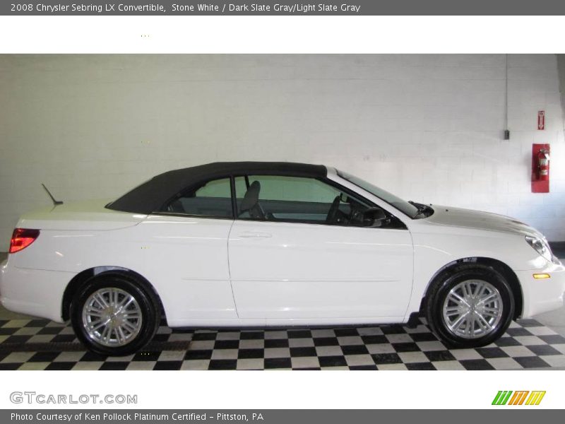 Stone White / Dark Slate Gray/Light Slate Gray 2008 Chrysler Sebring LX Convertible