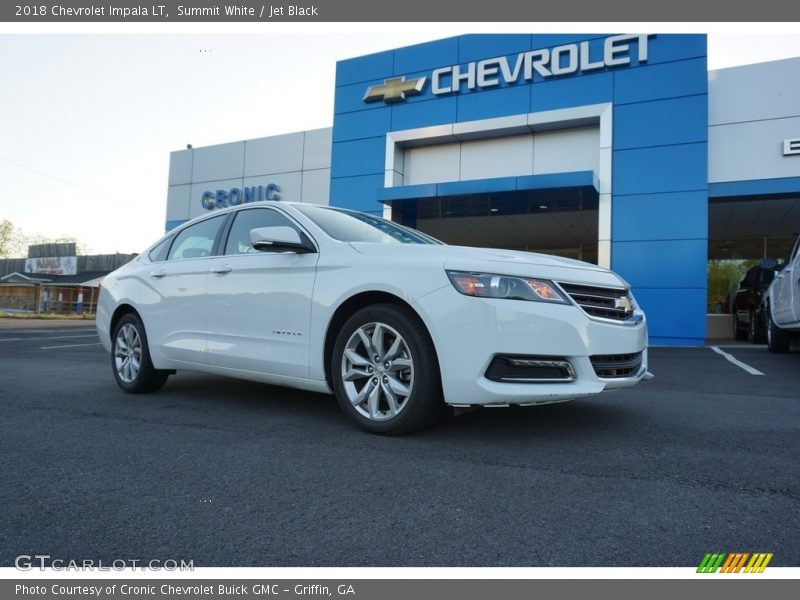 Summit White / Jet Black 2018 Chevrolet Impala LT