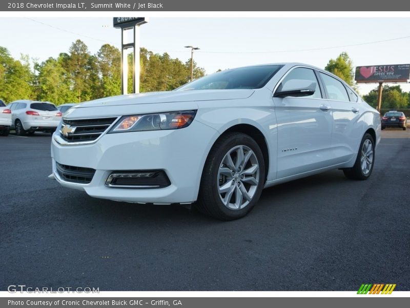 Summit White / Jet Black 2018 Chevrolet Impala LT