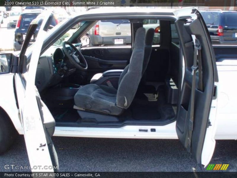 Summit White / Graphite 2000 Chevrolet S10 LS Extended Cab