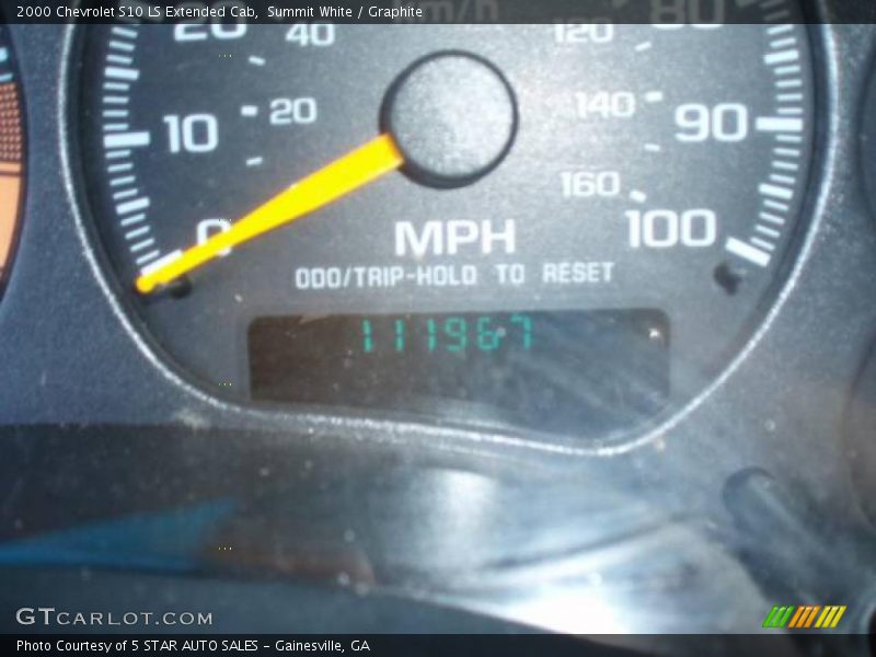 Summit White / Graphite 2000 Chevrolet S10 LS Extended Cab