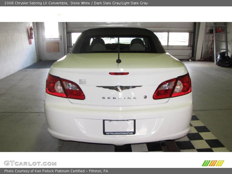 Stone White / Dark Slate Gray/Light Slate Gray 2008 Chrysler Sebring LX Convertible