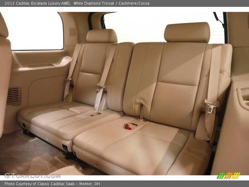 White Diamond Tricoat / Cashmere/Cocoa 2013 Cadillac Escalade Luxury AWD