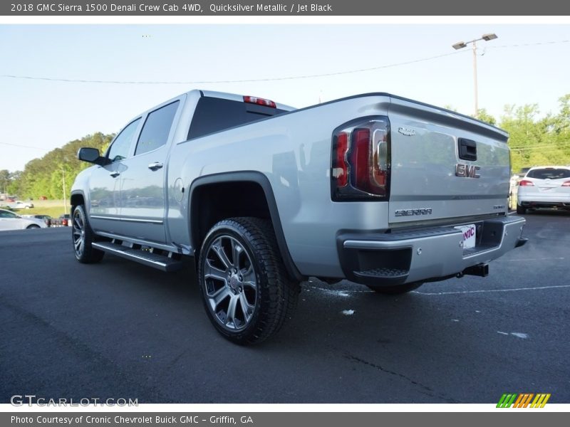 Quicksilver Metallic / Jet Black 2018 GMC Sierra 1500 Denali Crew Cab 4WD