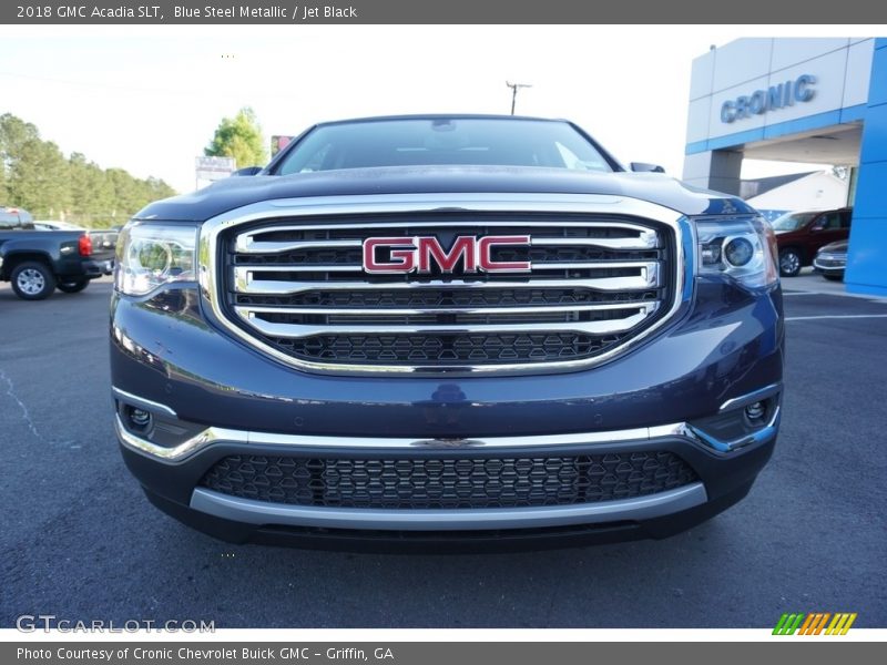 Blue Steel Metallic / Jet Black 2018 GMC Acadia SLT