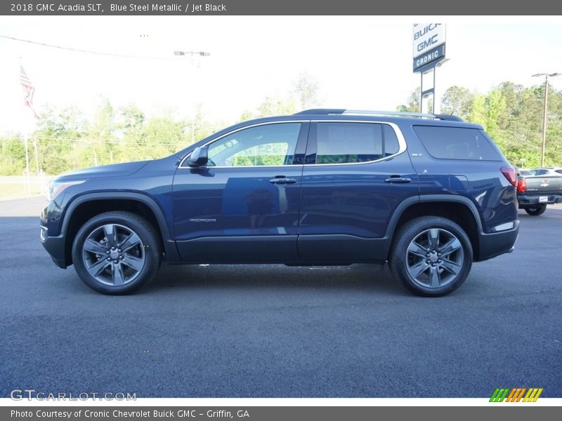 Blue Steel Metallic / Jet Black 2018 GMC Acadia SLT