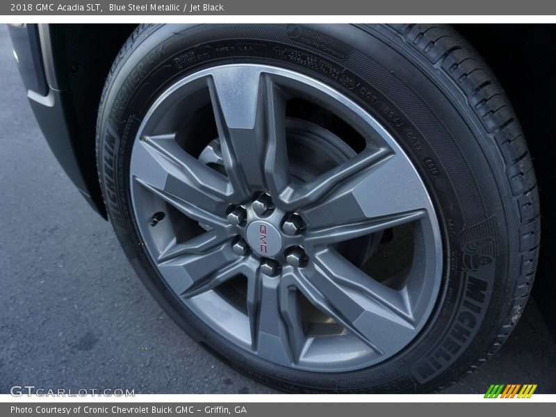 Blue Steel Metallic / Jet Black 2018 GMC Acadia SLT