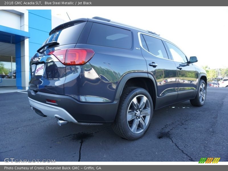 Blue Steel Metallic / Jet Black 2018 GMC Acadia SLT
